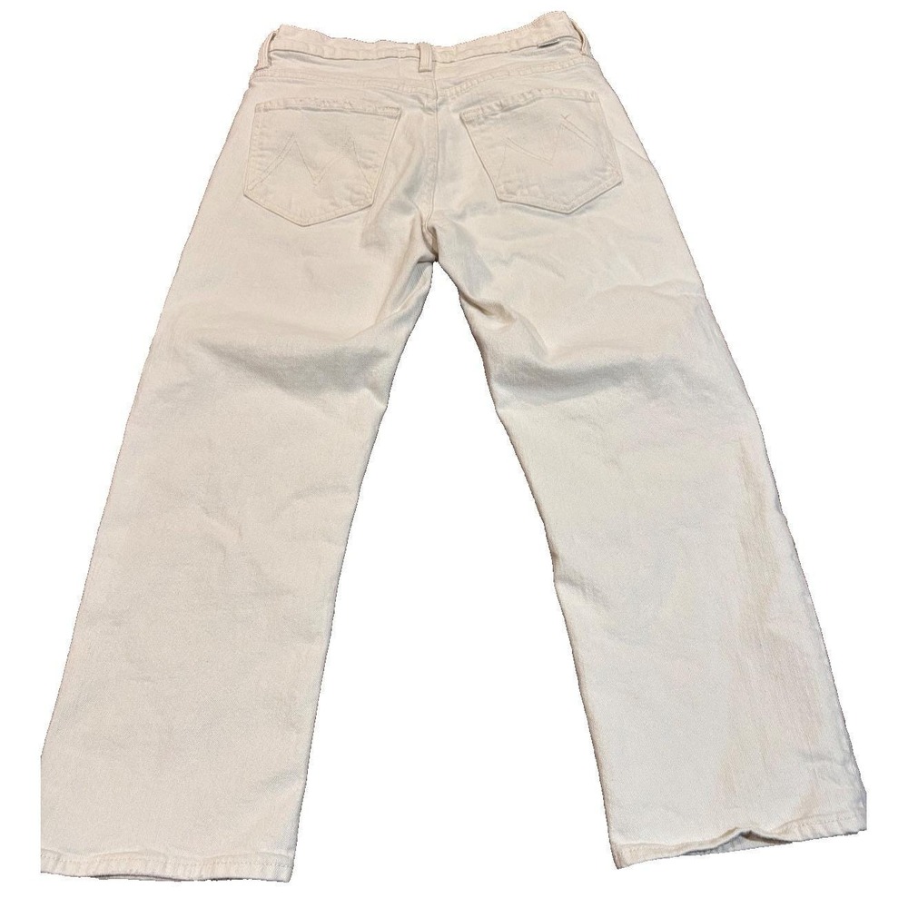 MOTHER Superior sz 25 The Ditcher Crop "Act Natural" white denim jeans luxury